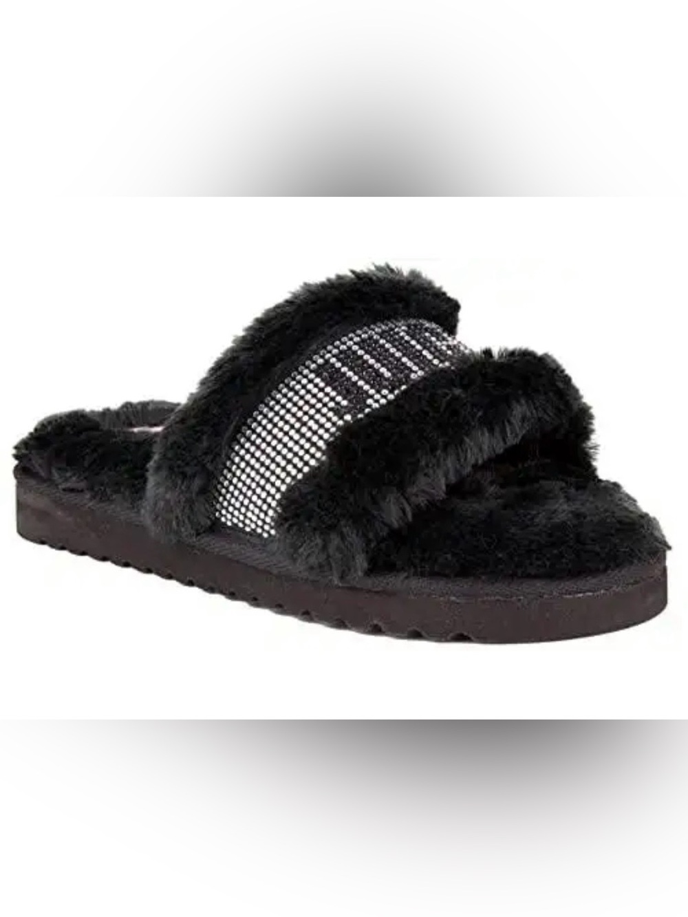 JUICY COUTURE FAUX FUR SLIDES